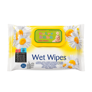 Lingettes bébé à la camomille – 100 lingettes