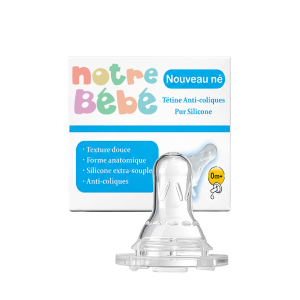 Tétine anti-coliques en silicone extra-souple – Nouveau-né 0M+