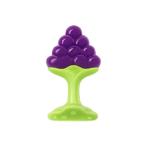 Anneau de dentition en silicone Raisin sur pied – 3M+